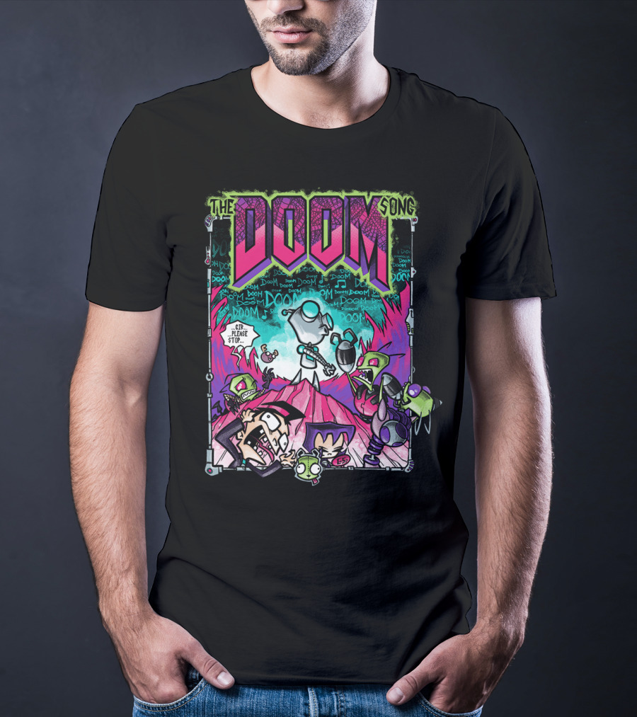 The Doom Song Invader Zim Gir Comic T-Shirt