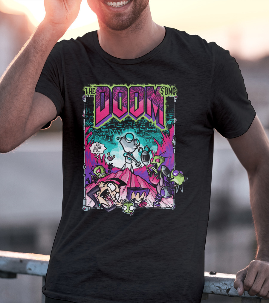The Doom Song Invader Zim Gir Comic T-Shirt