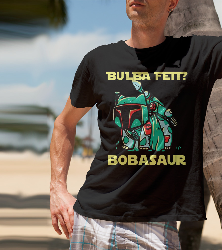Bulba Fett Bobasaur Star Wars Crossover T-Shirt