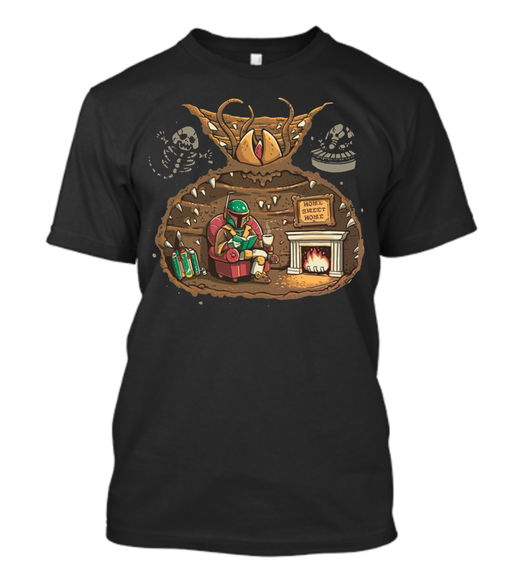Acceptance Boba Fett Home Sweet Home Sarlacc Pit Star Wars T-Shirt