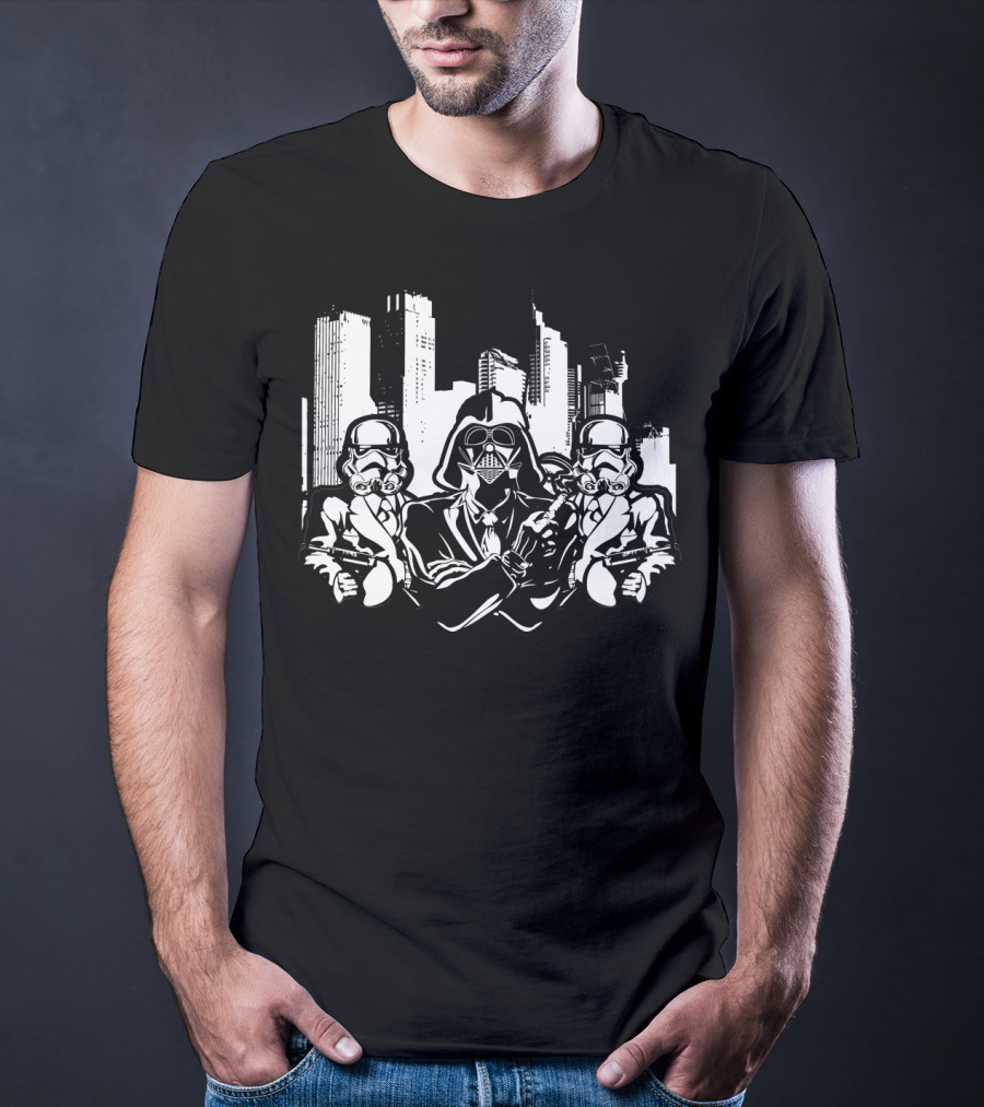 City Empire Darth Vader And Stormtroopers Star Wars T-Shirt