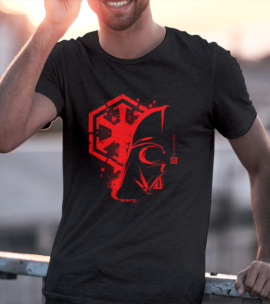Dark Force Darth Vader Imperial Emblem Star Wars T-Shirt