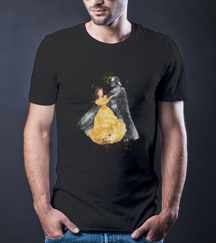 Dancing With Beauty And Darth Vader Star Wars Crossover T-Shirt