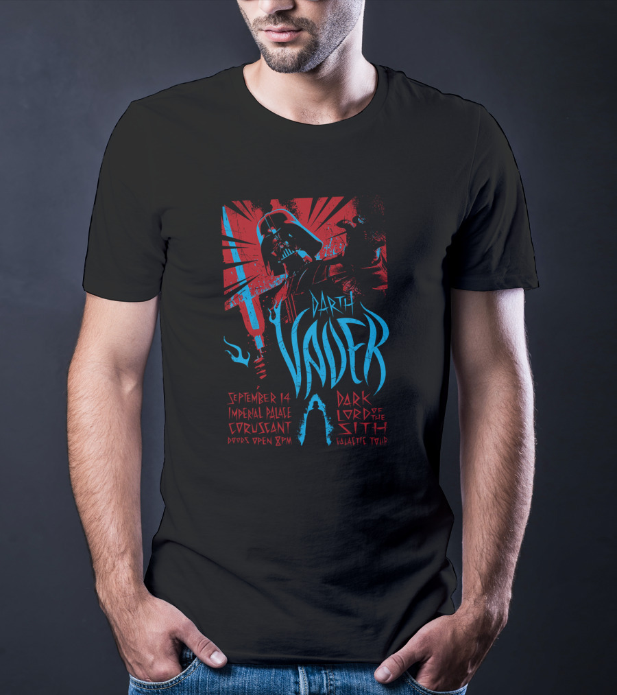 September 14 Imperial Palace Coruscant Darth Vader Dark Lord Of The Sith Galactic Tour T-Shirt