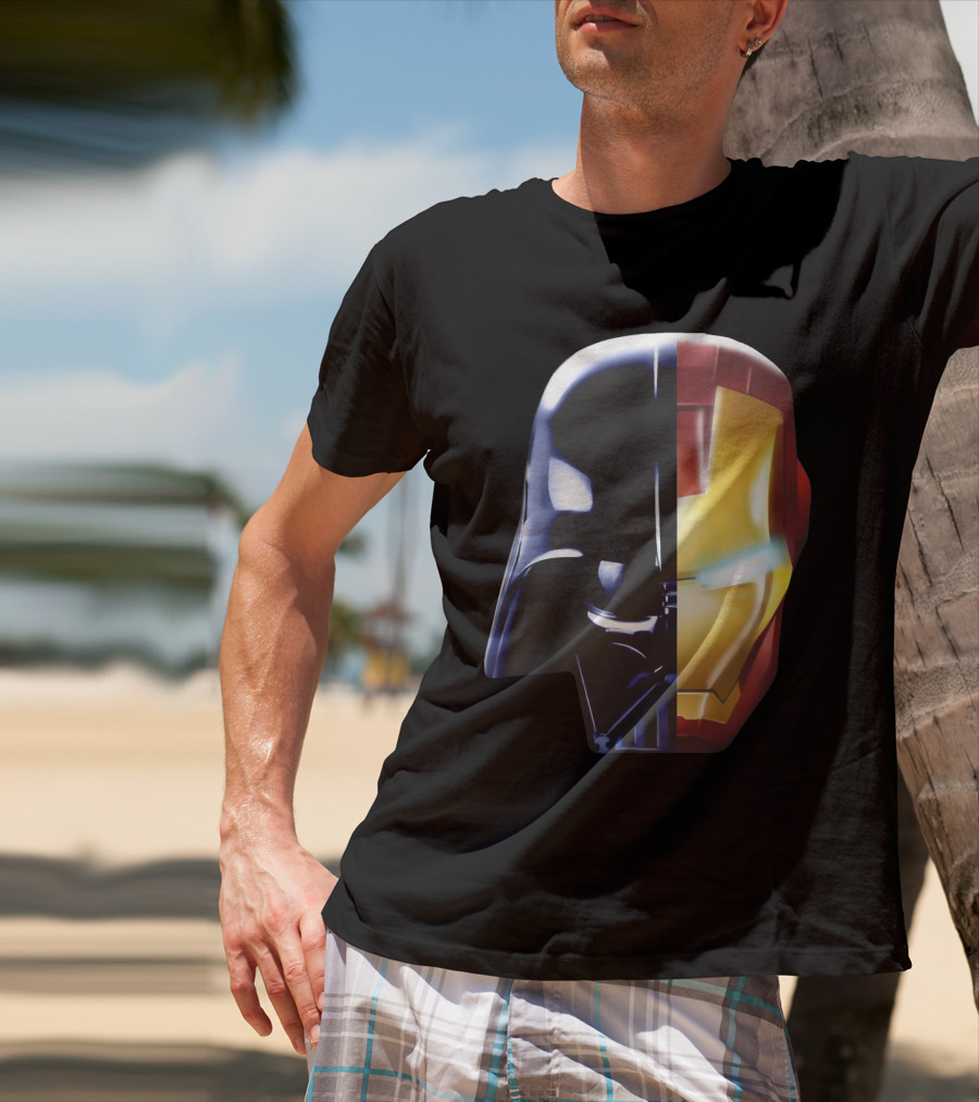 Iron Darth Man Vader Star Wars Marvel Mashup T-Shirt