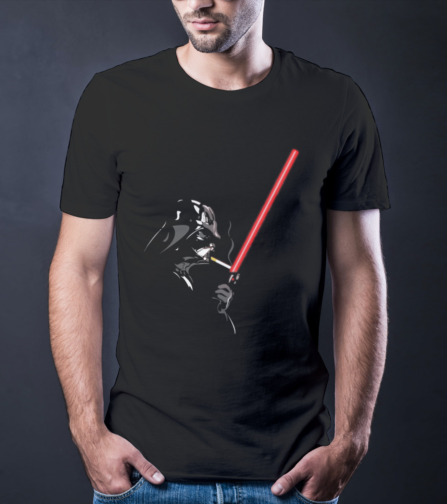 Light Up Smoke Lightsaber Darth Vader Star Wars T-Shirt