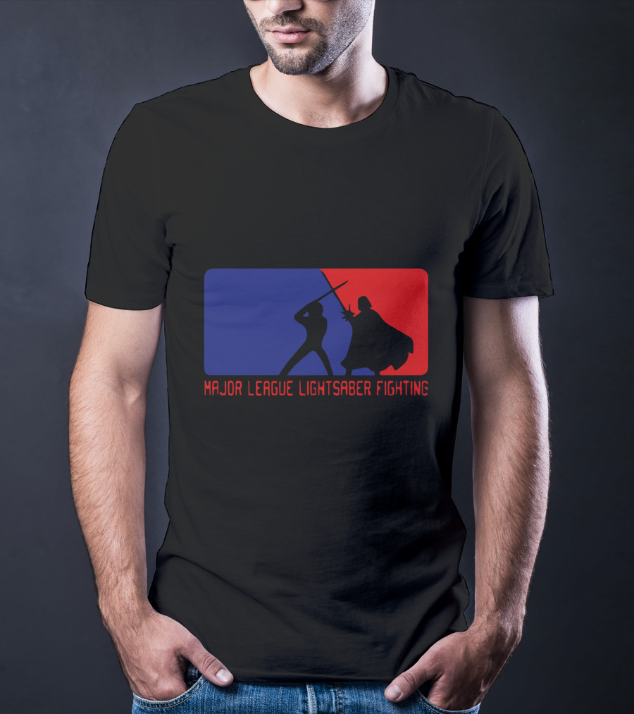 Major League Lightsaber Fighting Darth Vader Star Wars T-Shirt