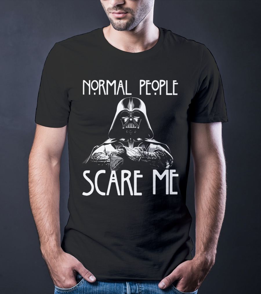 Normal People Scare Me Darth Vader Star Wars Halloween T-Shirt