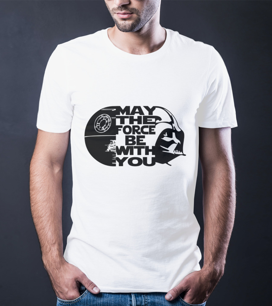 May The Force Be With You Death Star Darth Vader Star Wars T-Shirt