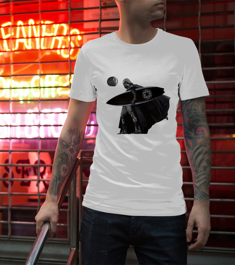 Darth Vader Surfing Dark Side Star Wars Imperial T-Shirt