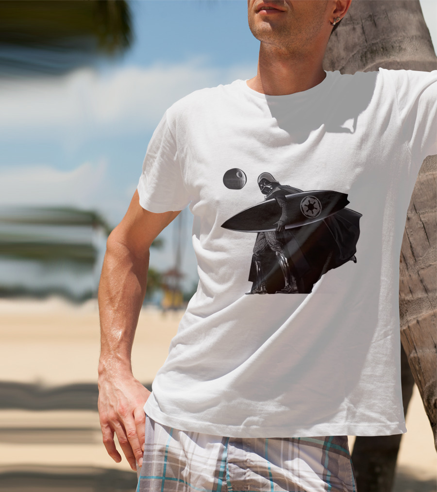 Darth Vader Surfing Dark Side Star Wars Imperial T-Shirt