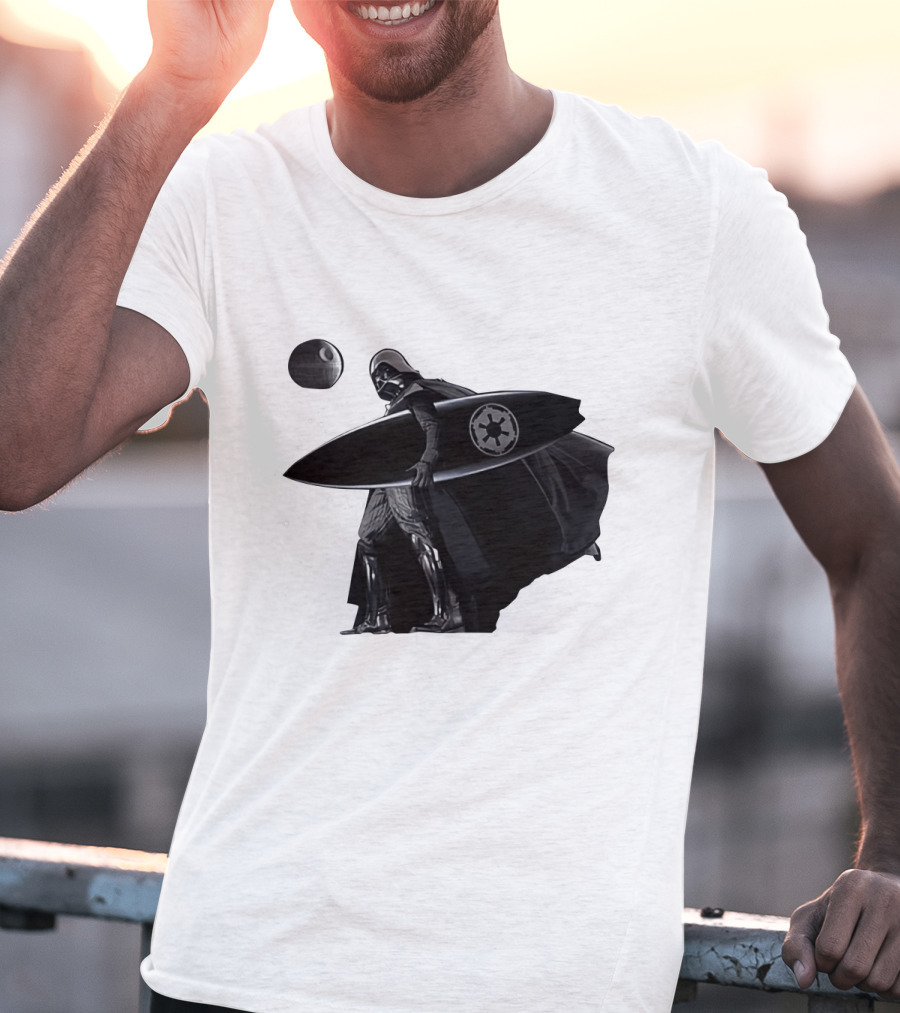Darth Vader Surfing Dark Side Star Wars Imperial T-Shirt