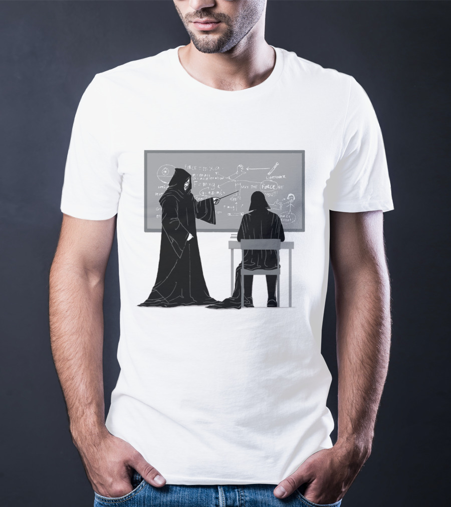 Teach The Force Darth Vader Dark Side Star Wars Classroom T-Shirt