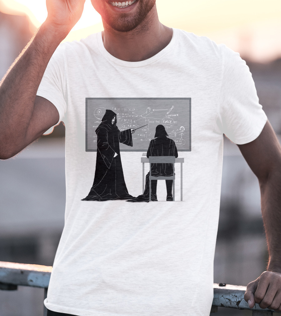 Teach The Force Darth Vader Dark Side Star Wars Classroom T-Shirt