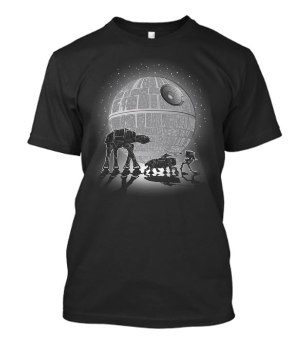 Droids Walking In Death Star Moon Star Wars AT-AT Evolution T-Shirt