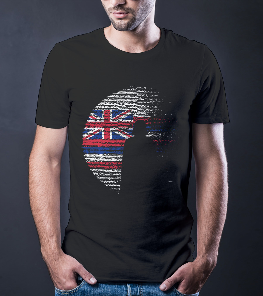Hawaii State Flag Star Wars Death Star Vader T-Shirt