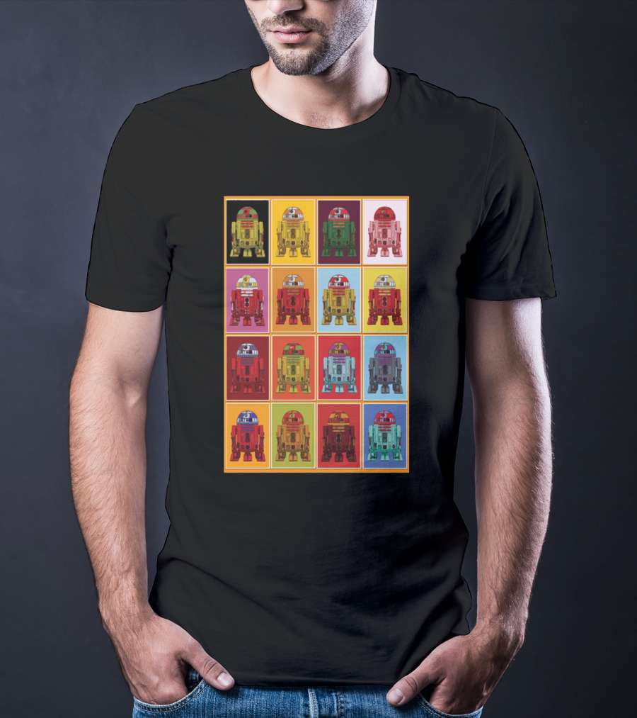 Retro Classic R2 D2 Droids Star Wars Pop T-Shirt