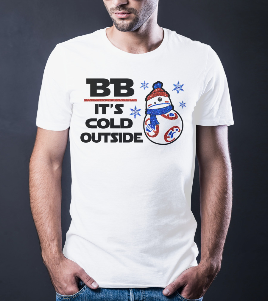 BB-8 It's Cold Outside Winter Holiday Droids Star Wars T-Shirt