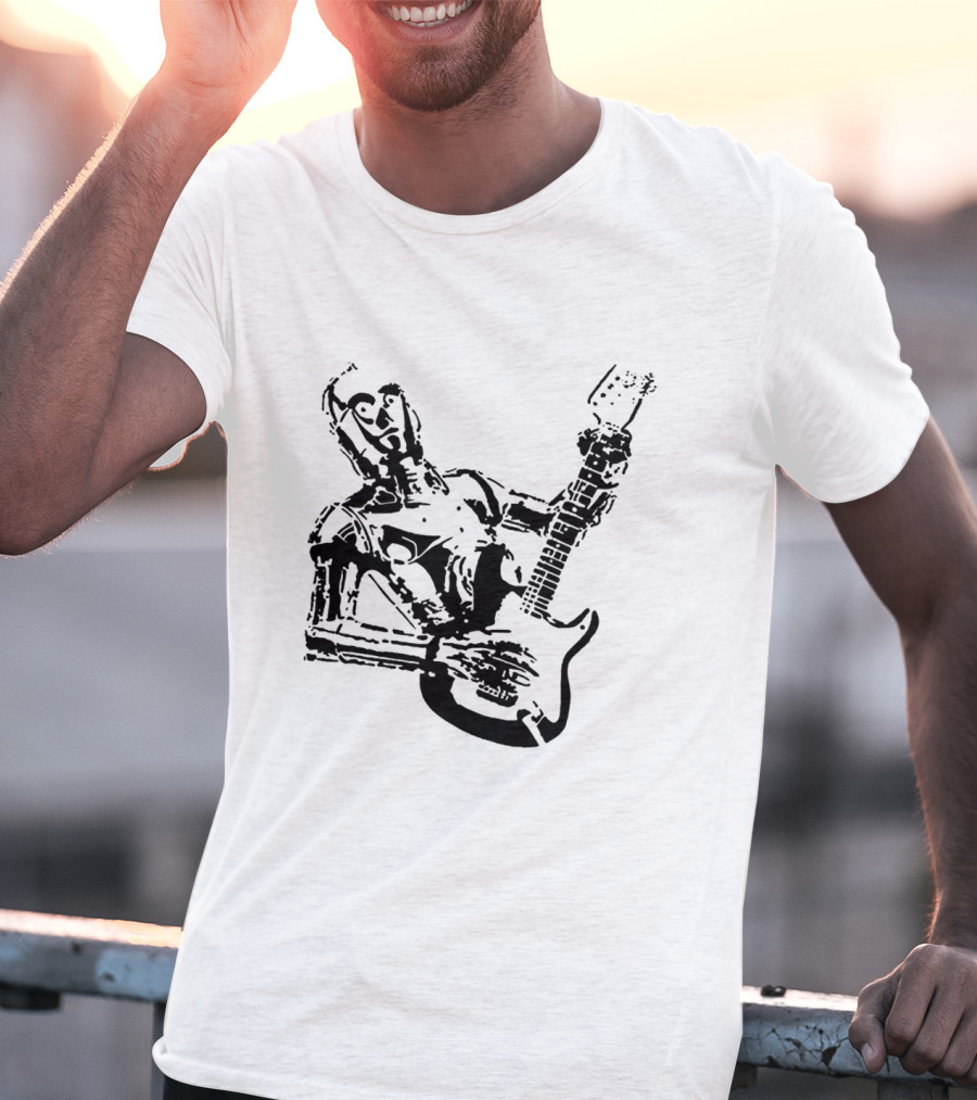 C 3PO Guitar Playing Droids Star Wars T-Shirt