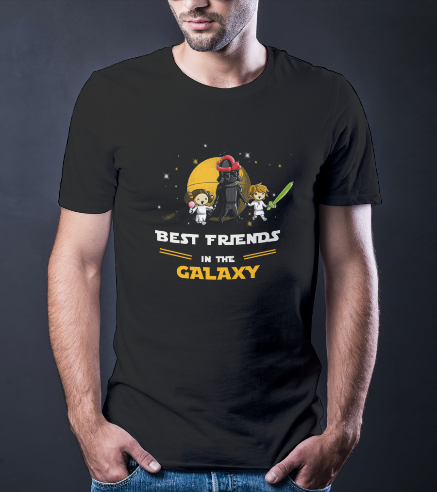 Best Friends In The Galaxy Father's Day Star Wars Daughter And Son T-Shirt