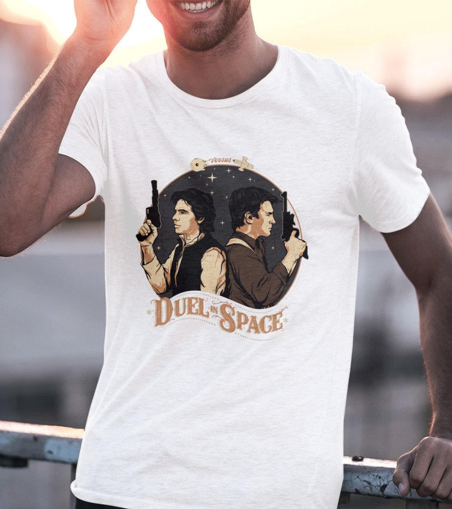 Duel In Space Versus Han Solo Star Wars T-Shirt