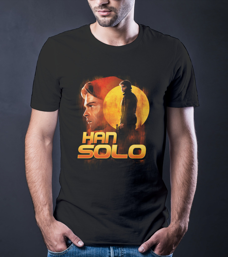 Young And Wild Han Solo Star Wars Iconic Character Graphics T-Shirt