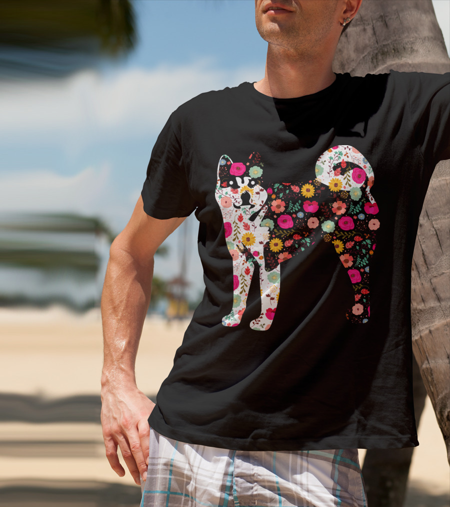 Akita Floral Patterned Body T-Shirt