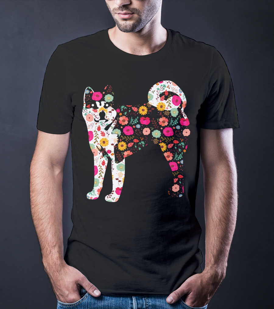 Akita Floral Patterned Body T-Shirt
