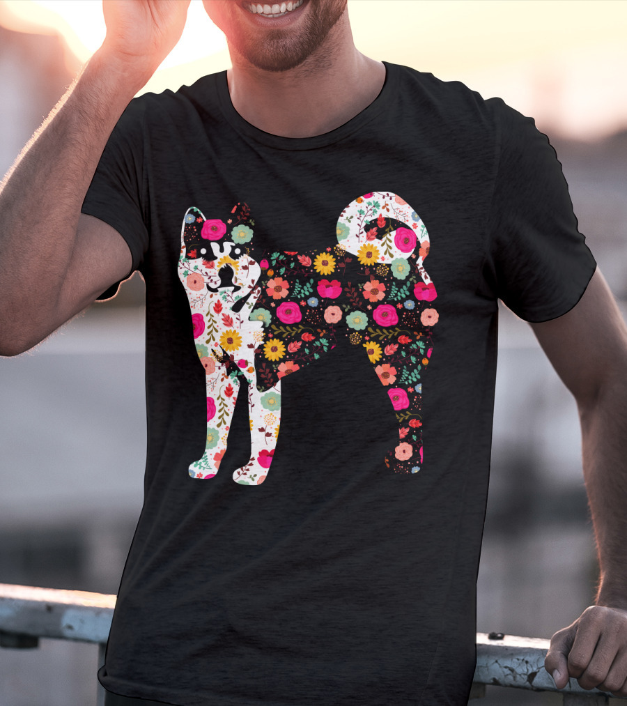 Akita Floral Patterned Body T-Shirt