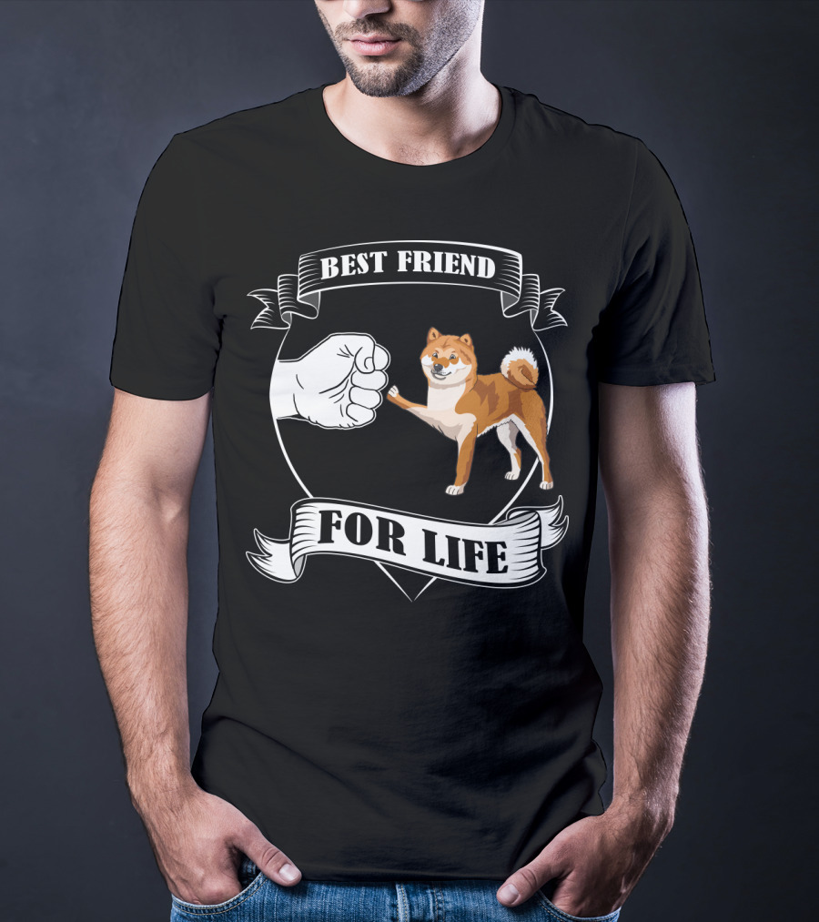 Best Friend For Life Dog Paw Bump T-Shirt