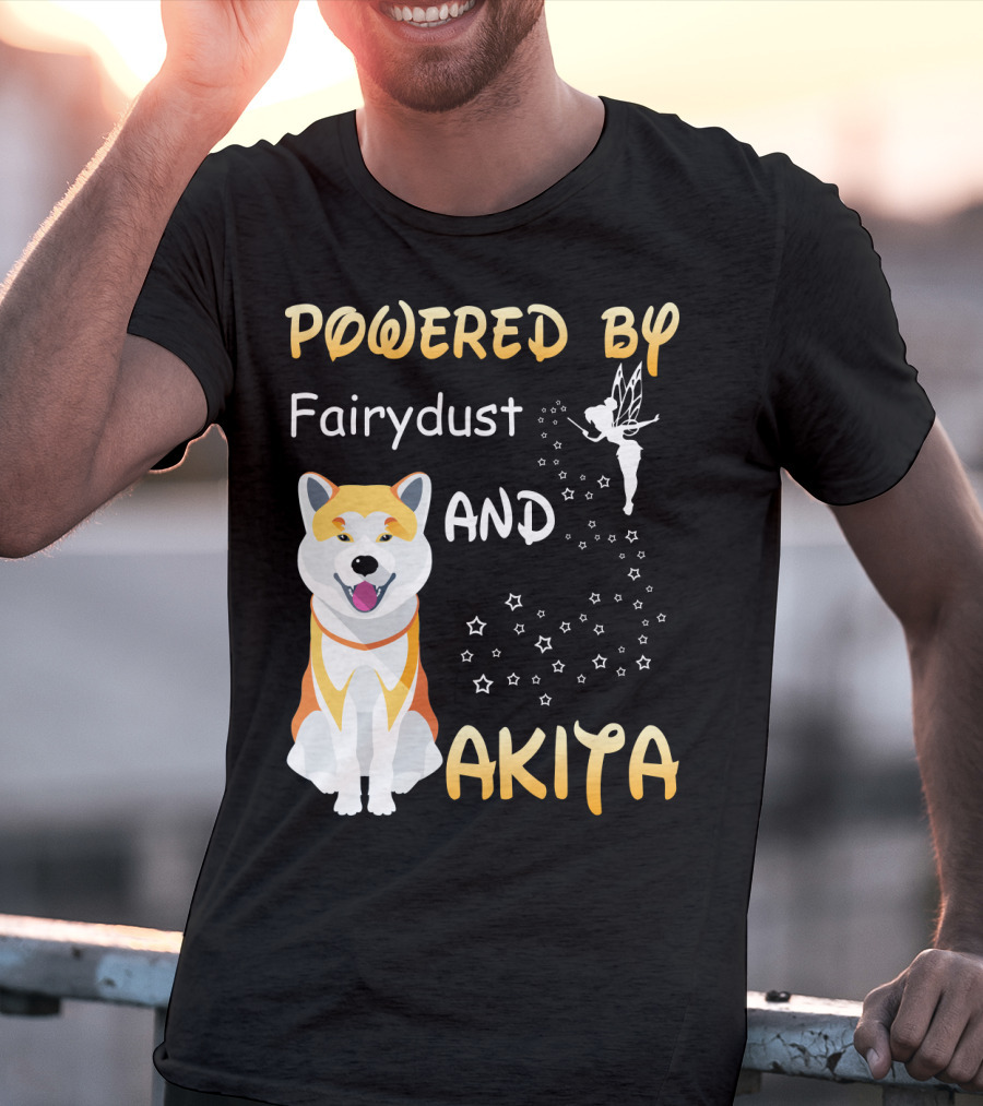 Powered By Fairydust And Akita T-Shirt