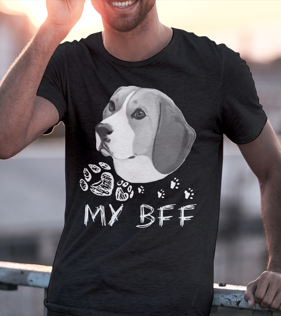 Beagle My BFF Paw Prints T-Shirt
