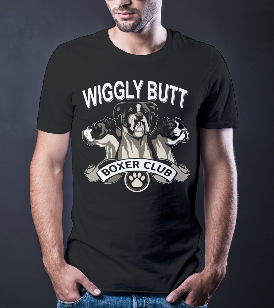 Wiggly Butt Boxer Club Paw Trio T-Shirt