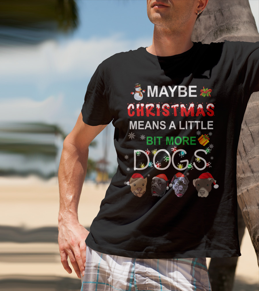 Maybe Christmas Means A Little Bit More Dogs Cane Corso T-Shirt