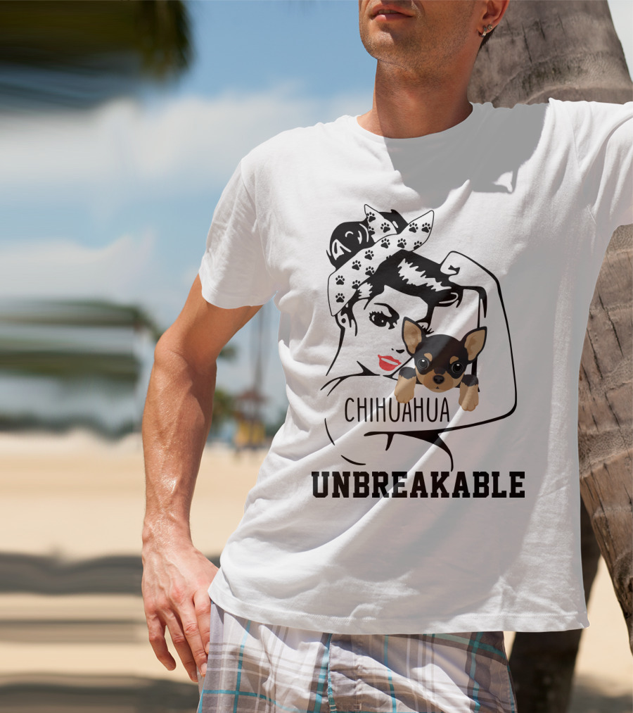 Chihuahua Unbreakable Rosie The Riveter T-Shirt