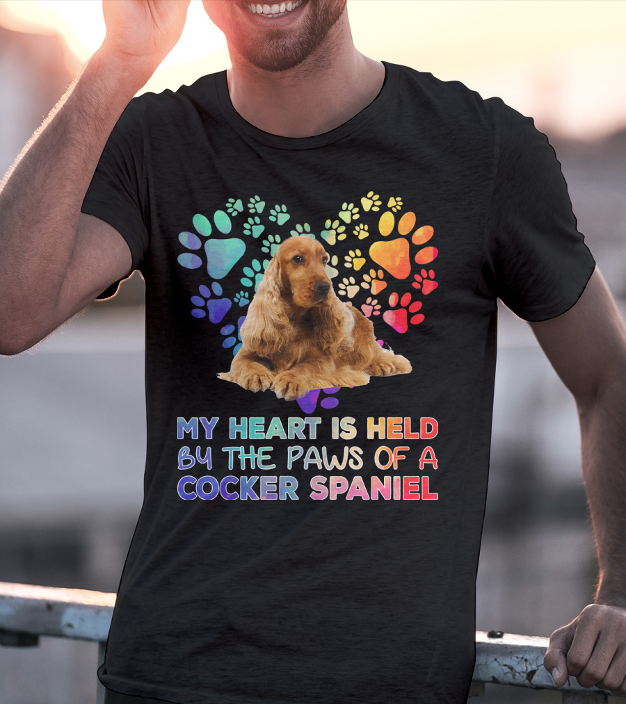 My Heart Is Held By The Paws Of A Cocker Spaniel T-Shirt