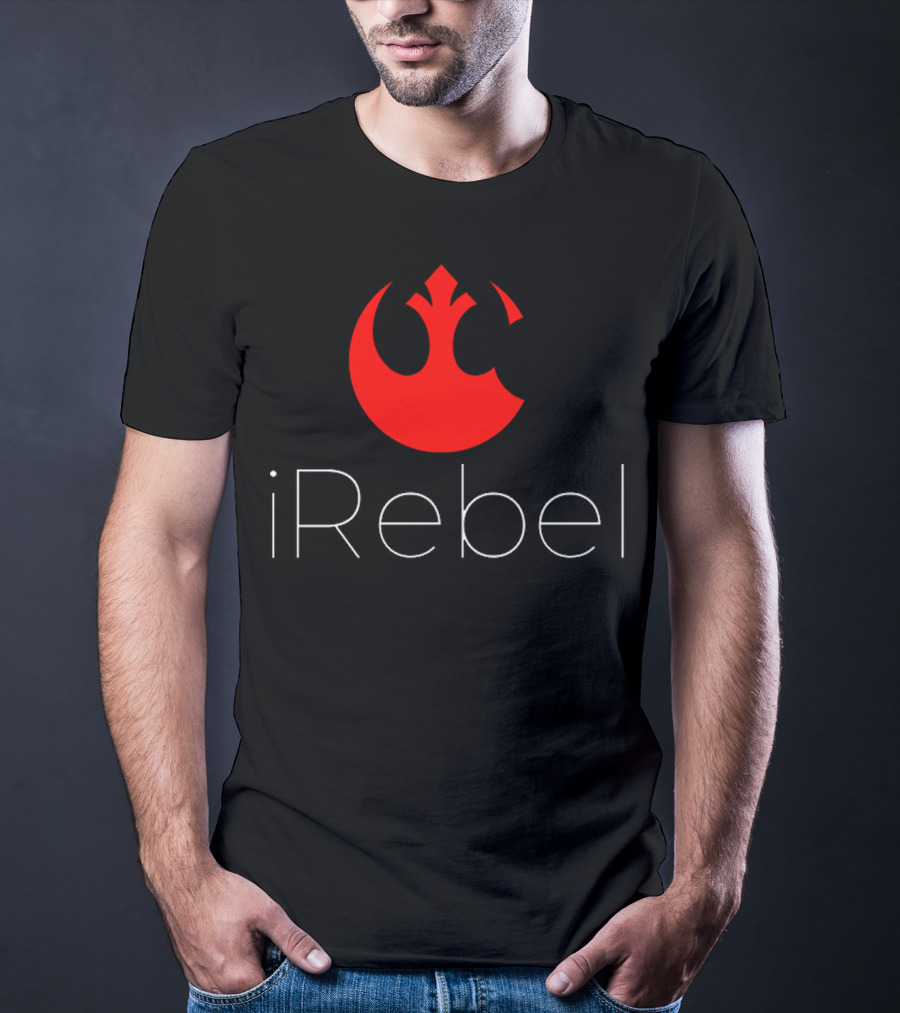 IRebel Star Wars Rebel Alliance Apple Logo Mashup T-Shirt
