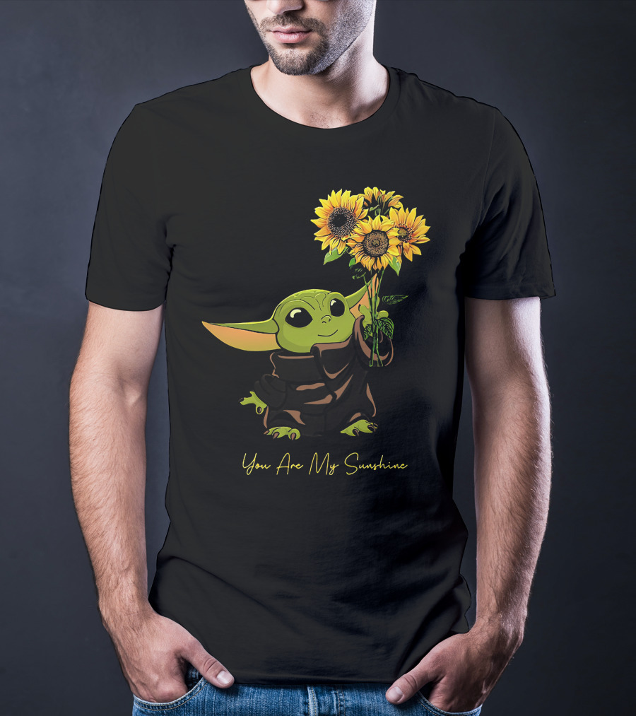 Baby Yoda You Are My Sunshine Sunflowers T-Shirt