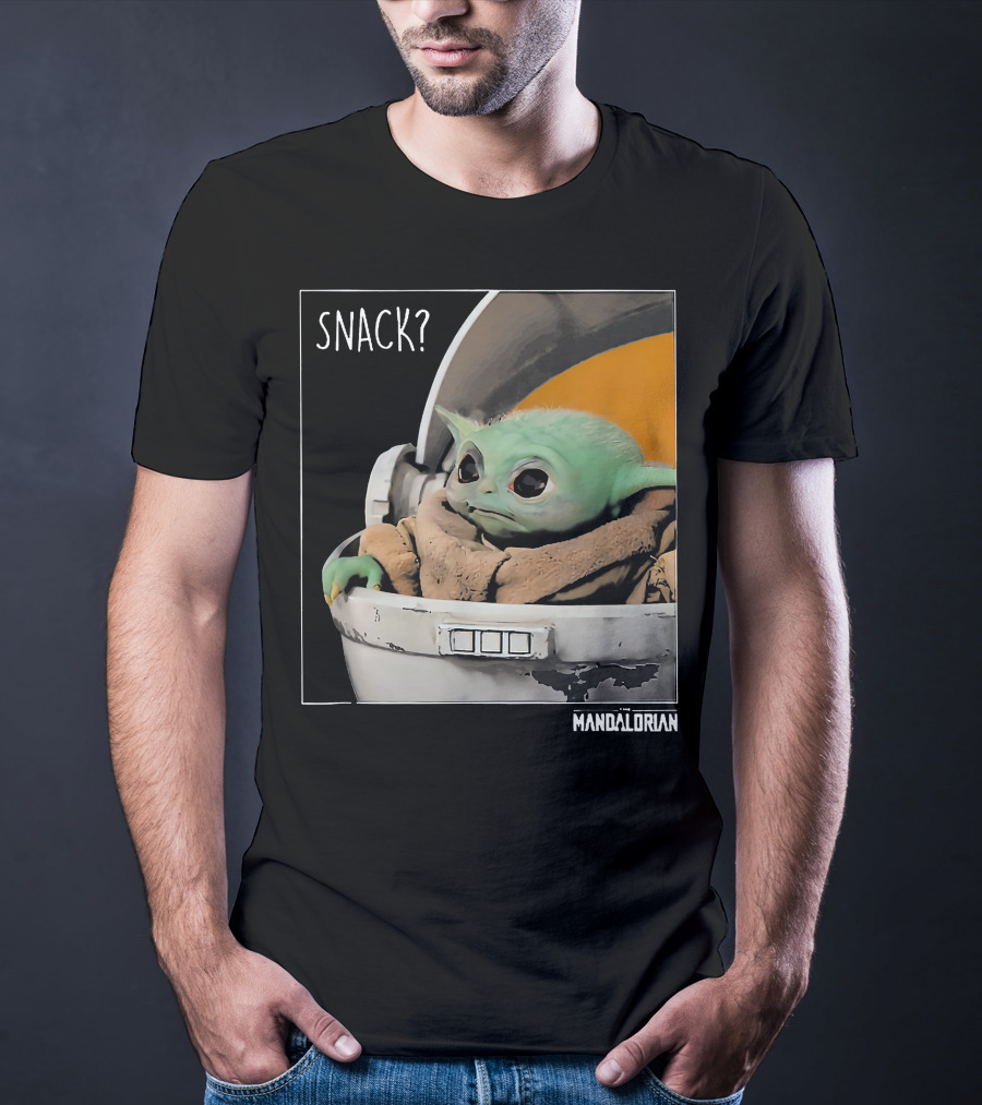 Snack Baby Yoda The Mandalorian T-Shirt