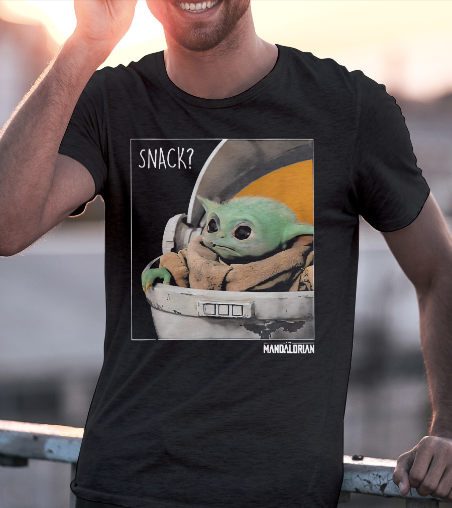 Snack Baby Yoda The Mandalorian T-Shirt
