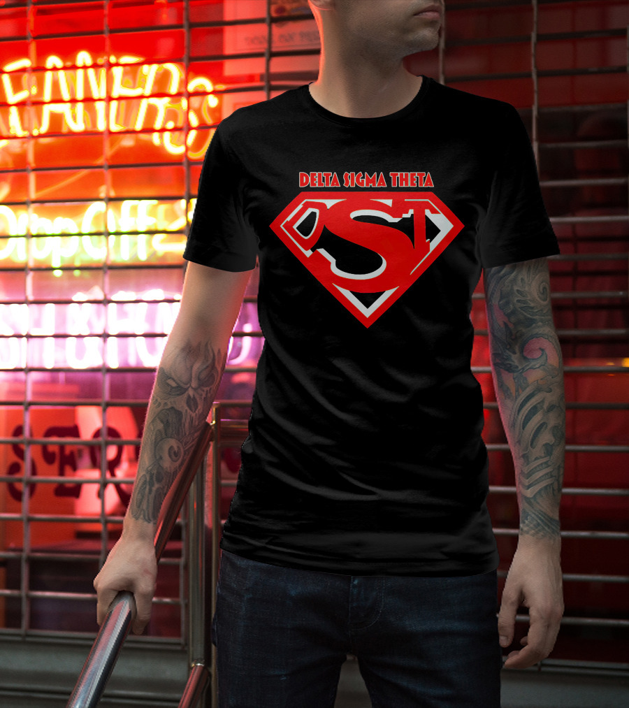 Delta Sigma Theta Superman Shield T-Shirt