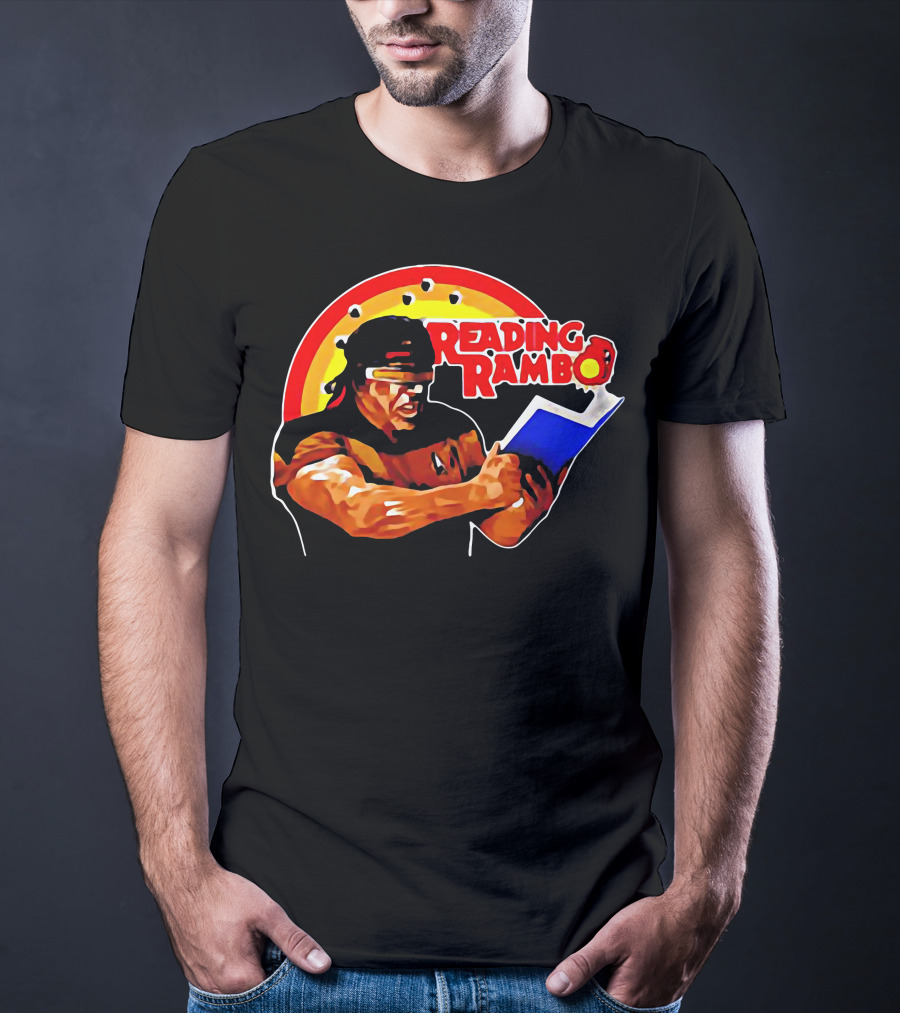 Reading Rambo Rainbow Book T-Shirt
