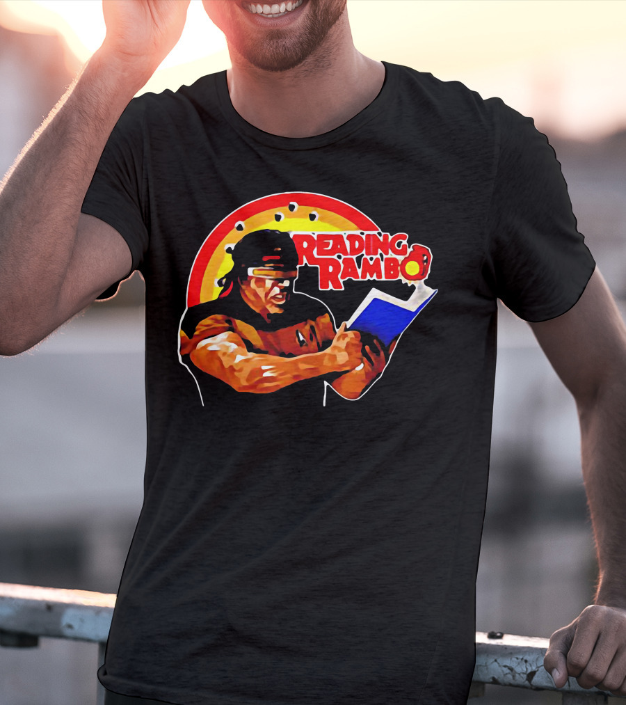 Reading Rambo Rainbow Book T-Shirt