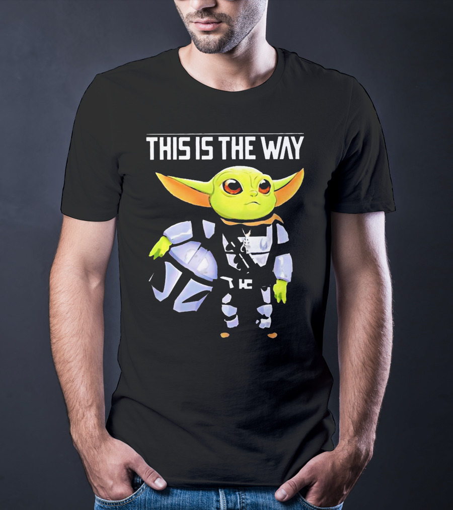 The Child Grogu This Is The Way Mandalorian Helmet Character T-Shirt