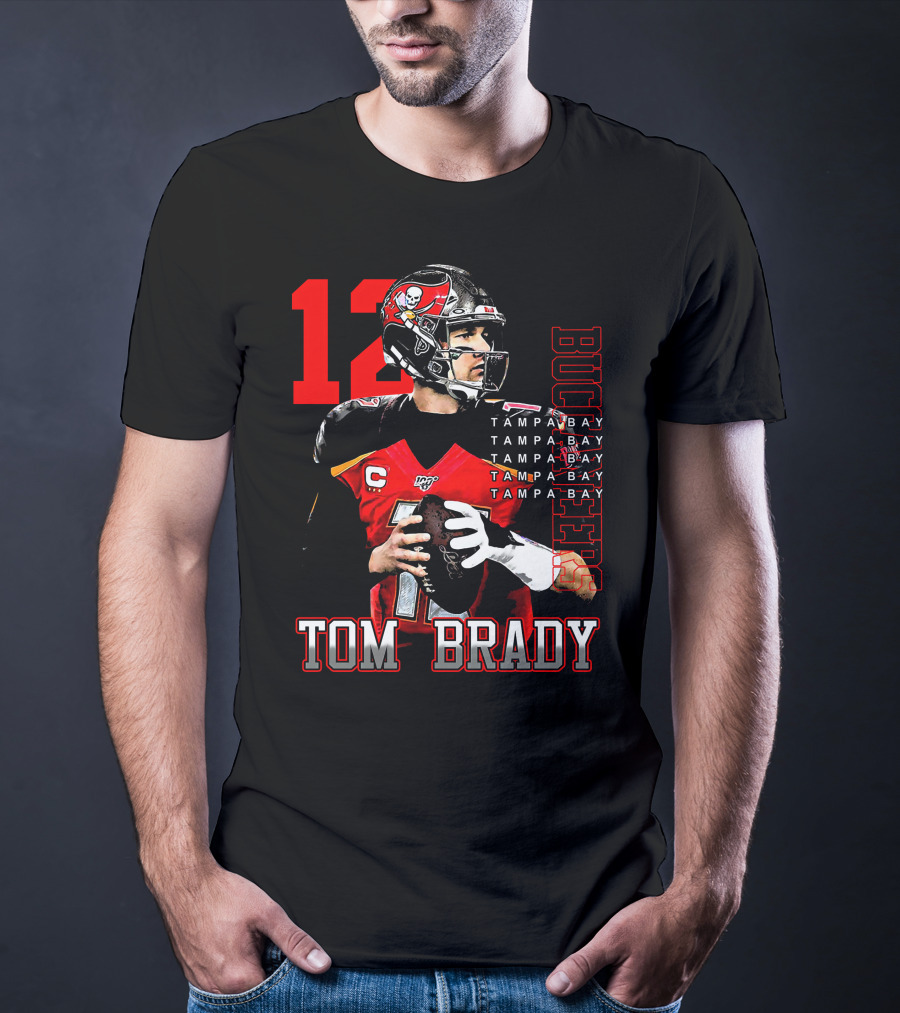 Tom Brady Tampa Bay Buccaneers Number 12 T-Shirt
