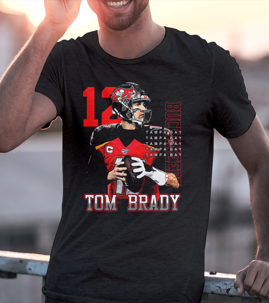 Tom Brady Tampa Bay Buccaneers Number 12 T-Shirt