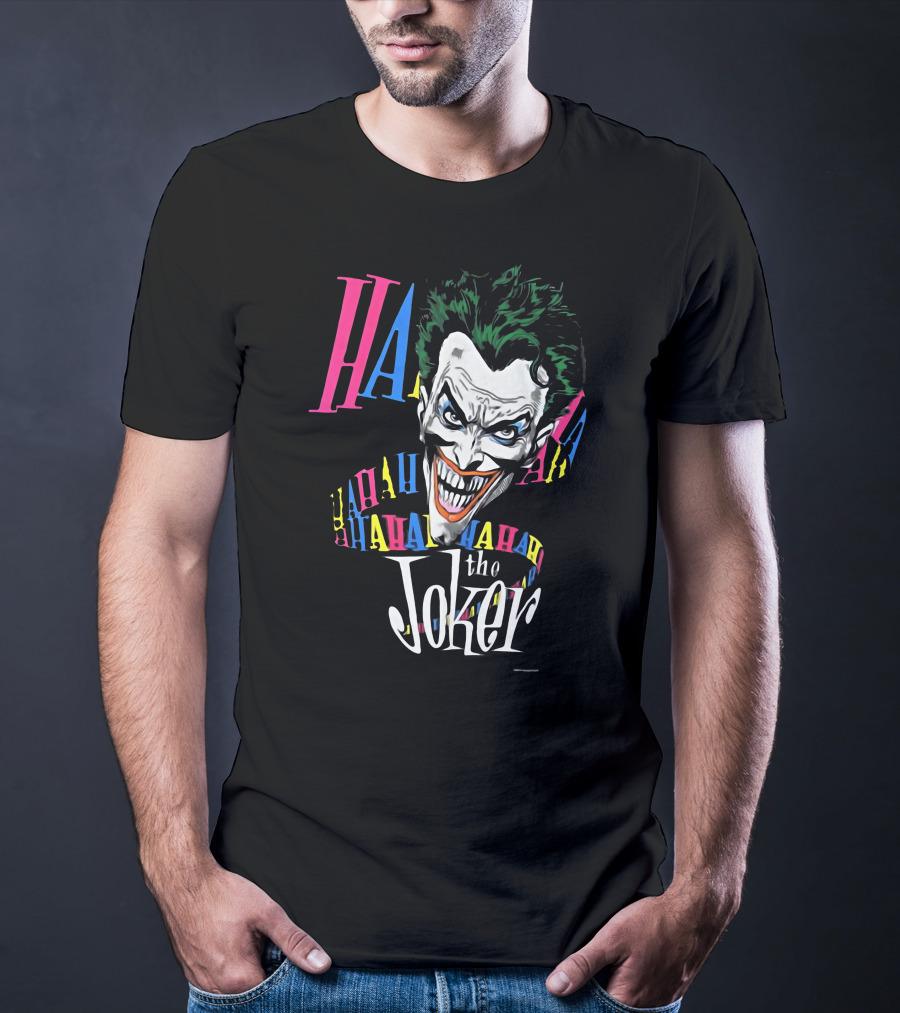 The Joker HAHA 1987 Brian Bolland Vintage DC Comic T-Shirt