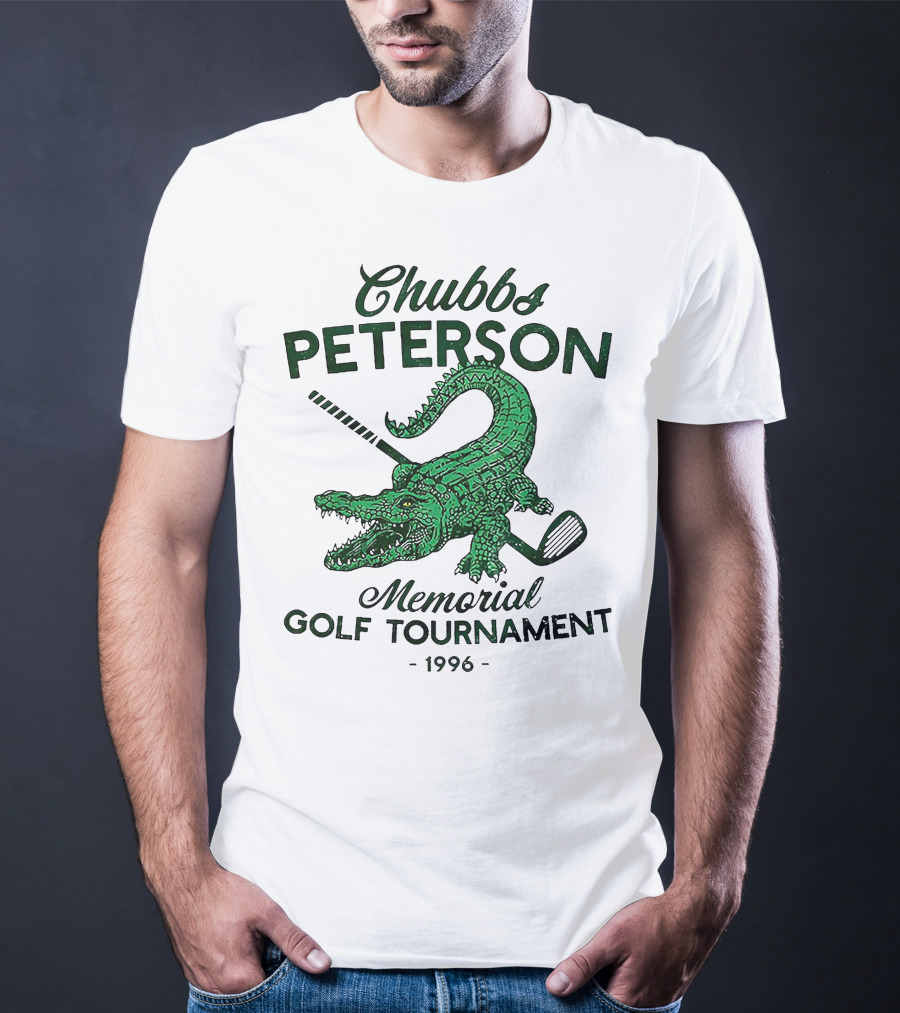 Chubbs Peterson Memorial Golf Tournament 1996 Crocodile With Golf Club T-Shirt