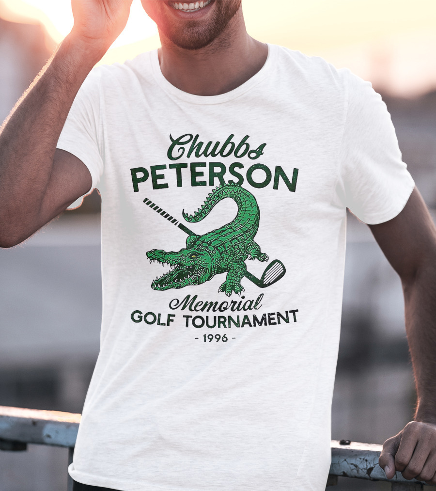 Chubbs Peterson Memorial Golf Tournament 1996 Crocodile With Golf Club T-Shirt