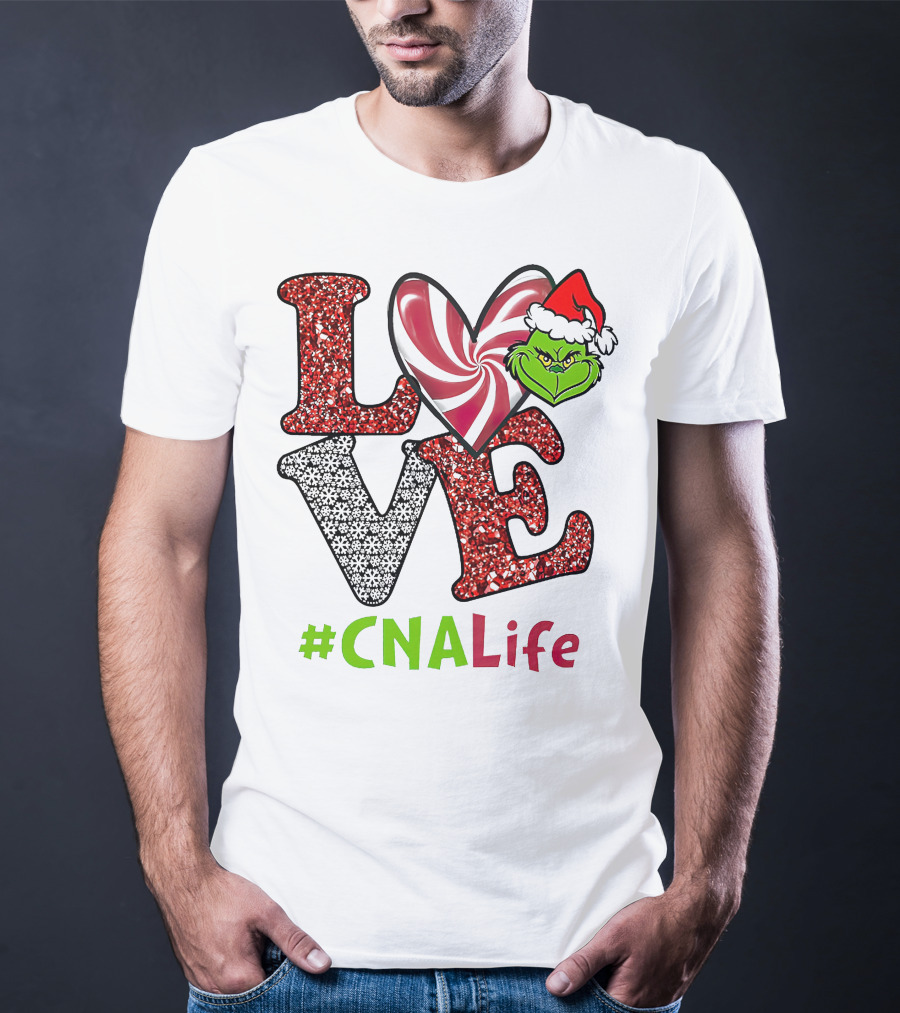 LOVE Grinch Heart #CNALife T-Shirt